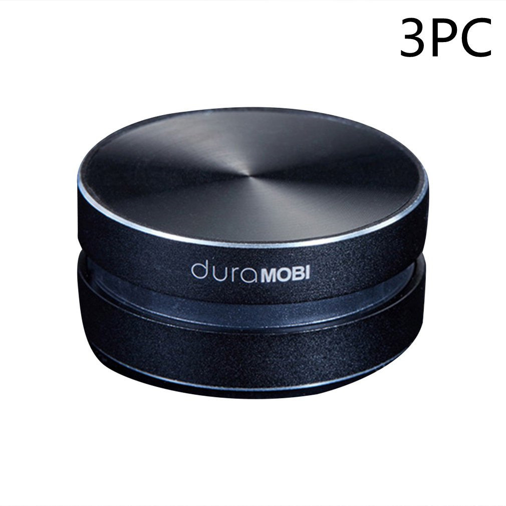 Bone conduction speaker duraMOBI black circular Bluetooth audio device with metal top on Tampa Home & Garden Store