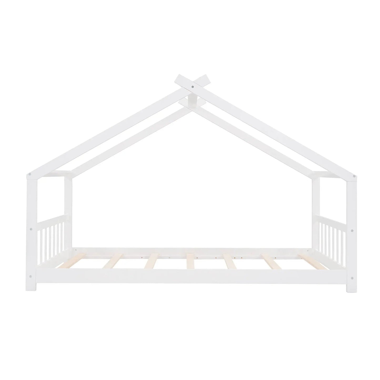 Playhouse Design Bed with Cozy Roof for Kids