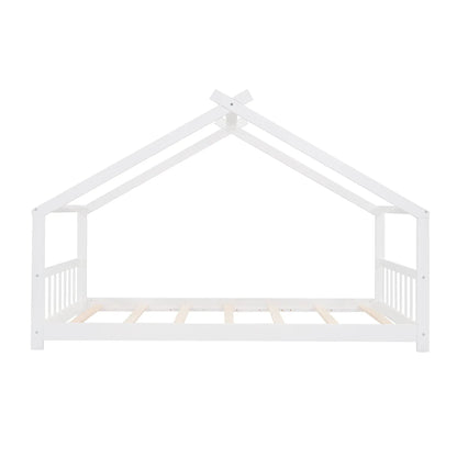 Playhouse Design Bed with Cozy Roof for Kids