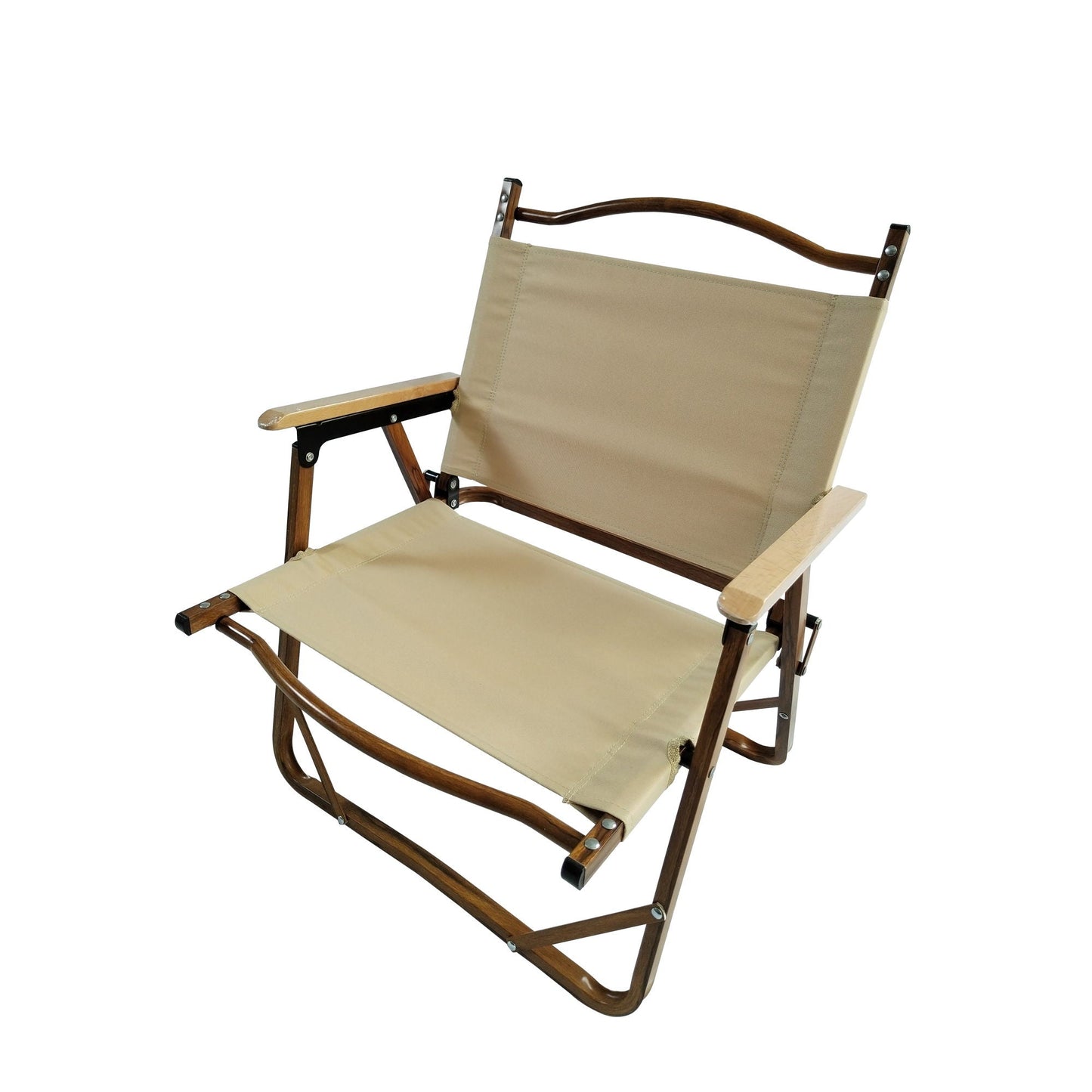 Foldable Canvas Chairs With Armrests Set of Four