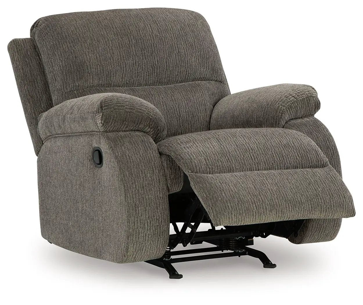 Scranto Rocker Recliner brown textured fabric upholstery with side lever on Tampa Home & Garden Store