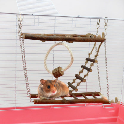 Suspension Bridge Wooden Ladder Climbing Frame Toy by Sell My Stuff hamster inside cage on Tampa Home & Garden Store