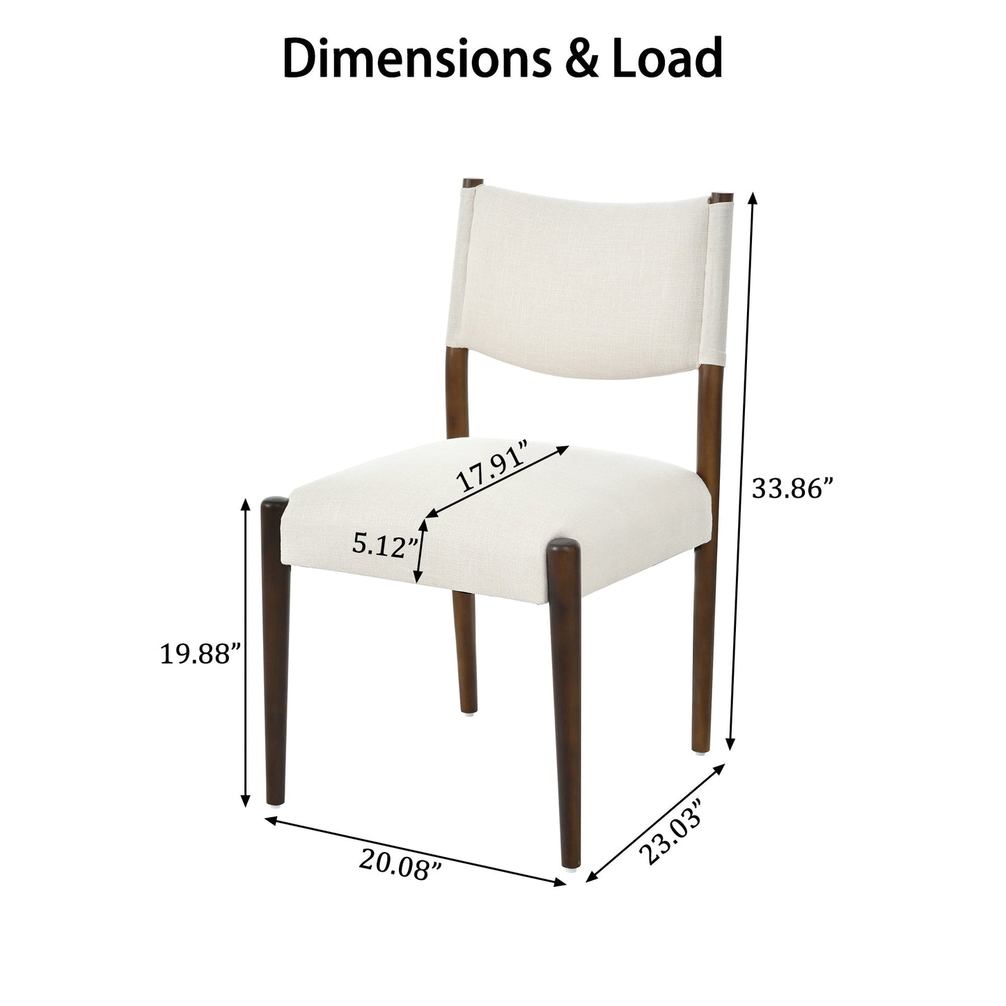 Modern Solid Wood Dining Table with Six Chairs