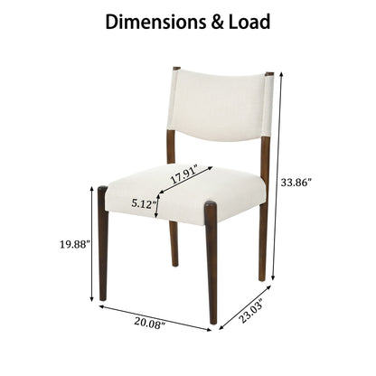 Modern Solid Wood Dining Table with Six Chairs