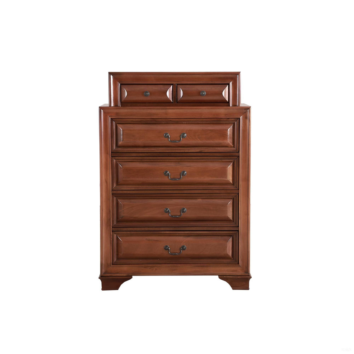 Real Wood Veneer Accent Chest with Dove-Tailed Drawers in dark brown finish by HouseOfZazla on Tampa Home & Garden Store
