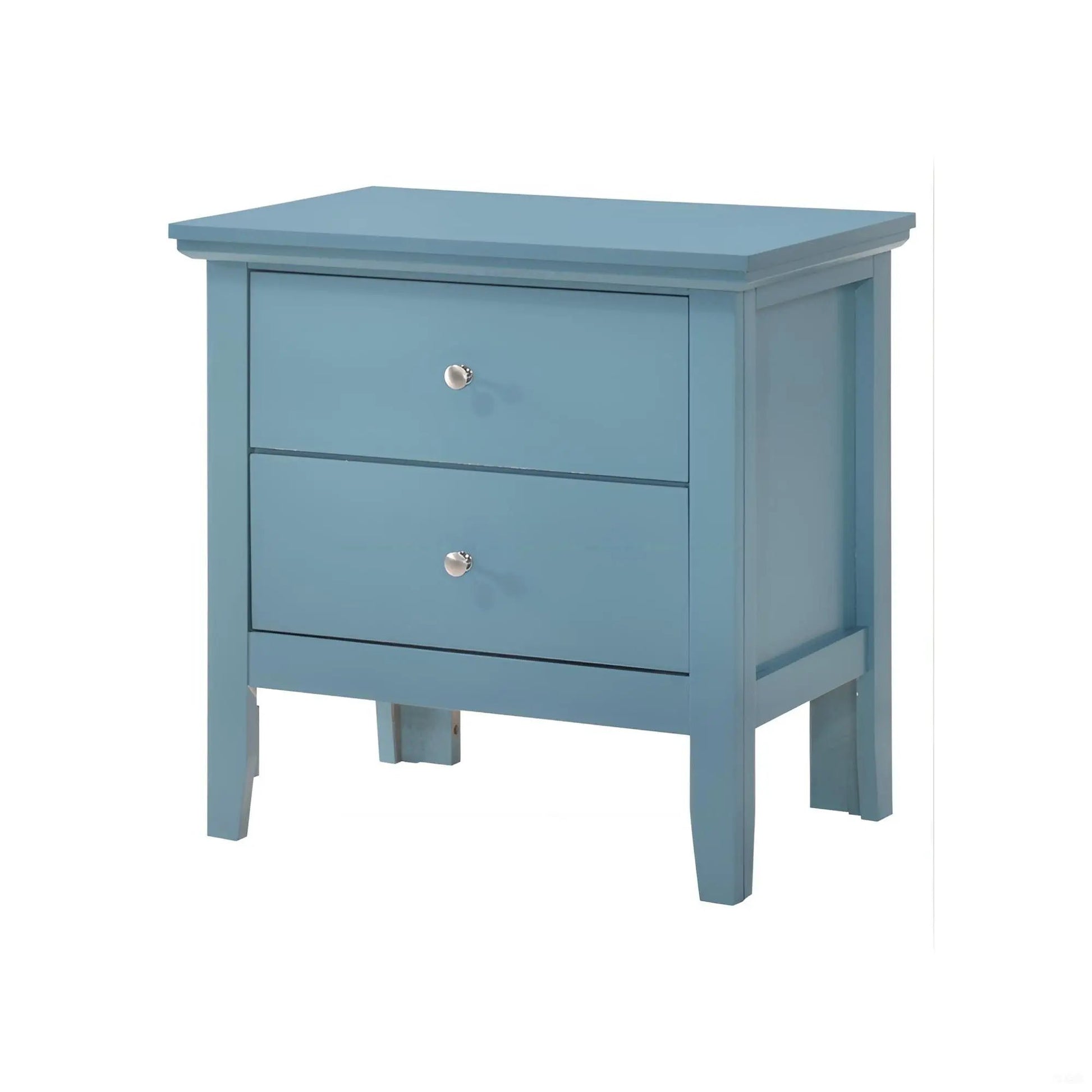 English Dovetailed Nightstand blue with 3 drawers Unique Piece Furniture on Tampa Home & Garden Store