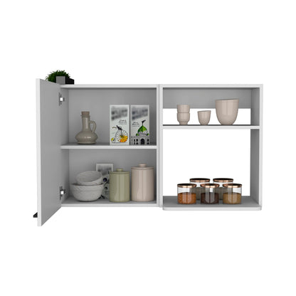 Burwood White Kitchen Wall Cabinet and Shelves