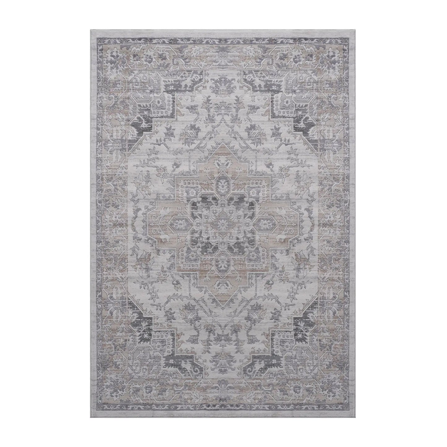 Marfi Oriental Area Rug 8x10 Ivory Beige