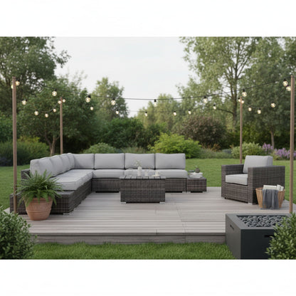 Comfortable Outdoor Sectional and Lounge Set