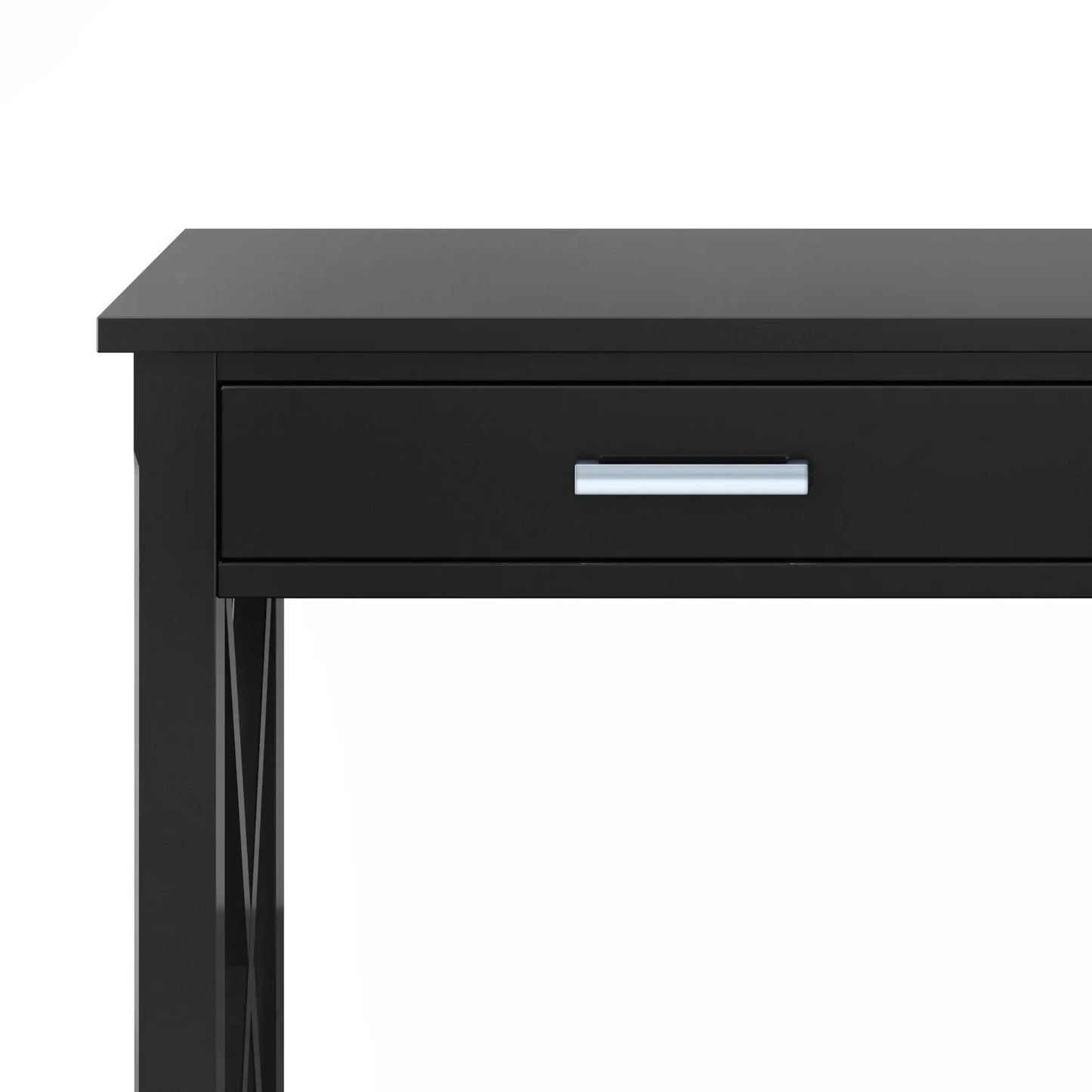 Kitchener console table in black with charcoal top and 1-drawer on Tampa Home & Garden Store