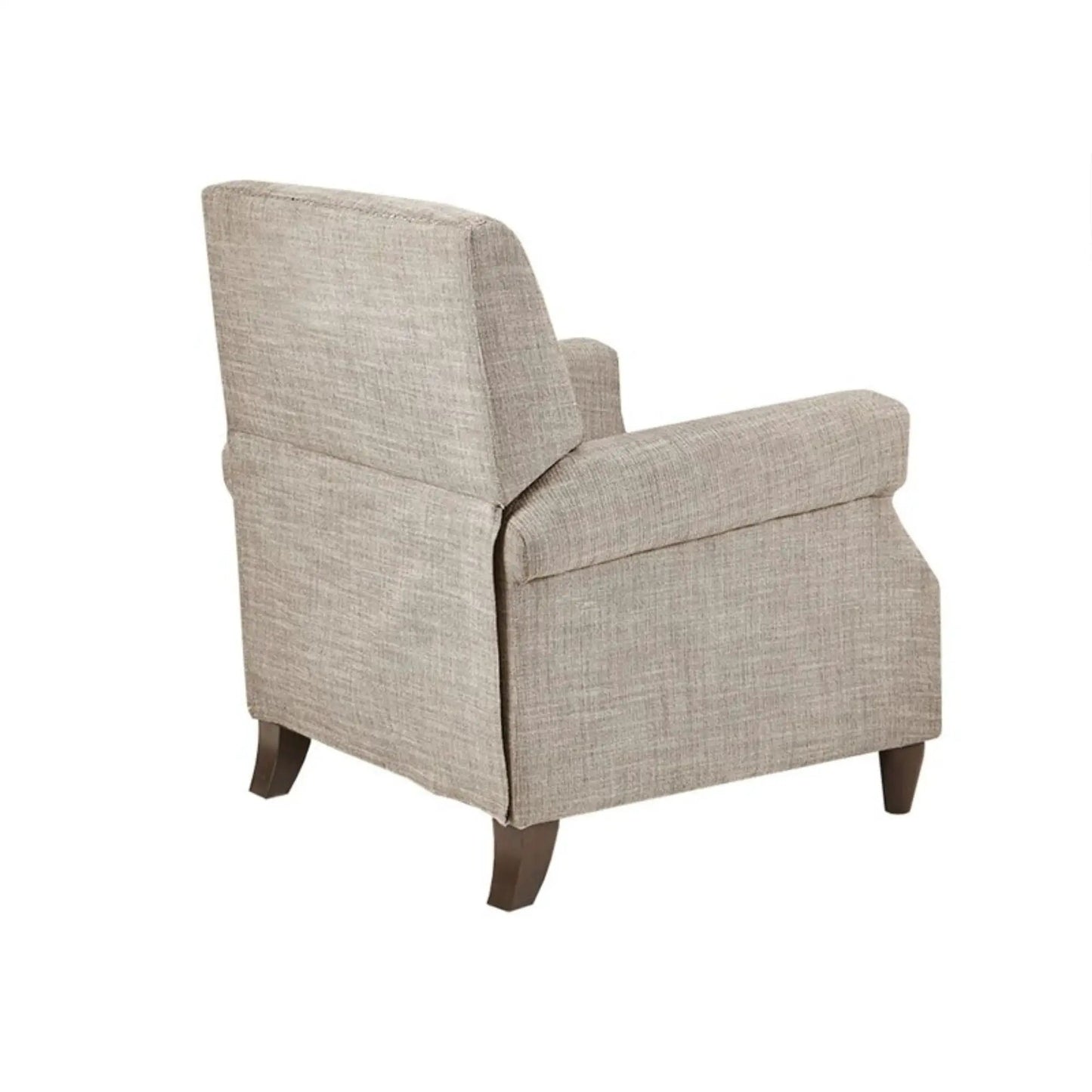 Julian push back recliner in sand fabric with wooden legs by Unique Piece Furniture on Tampa Home & Garden Store