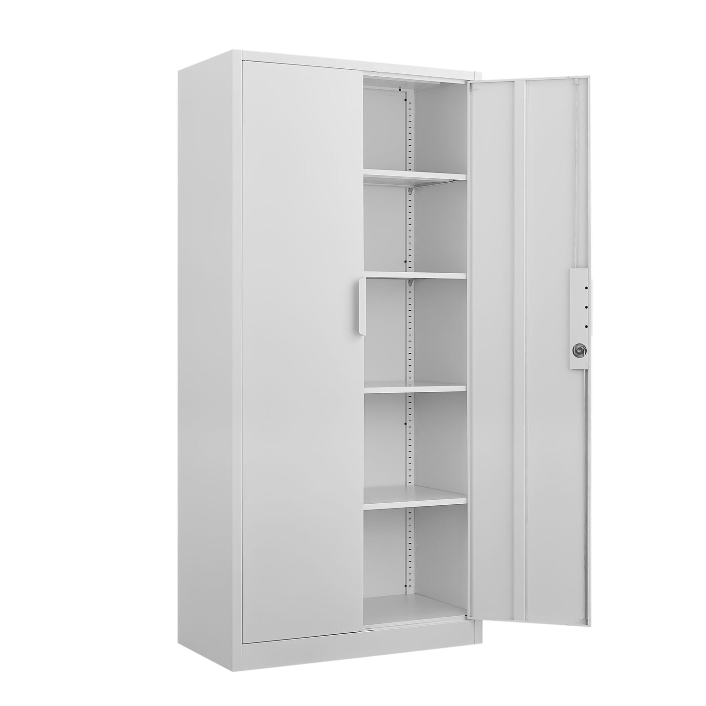 2 Door File Cabinet With Lock and Heavy Shelves