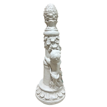 Climbing Children Garden Statue by HouseOfZazla, resin pedestal featuring climbing child figures on Tampa Home & Garden Store