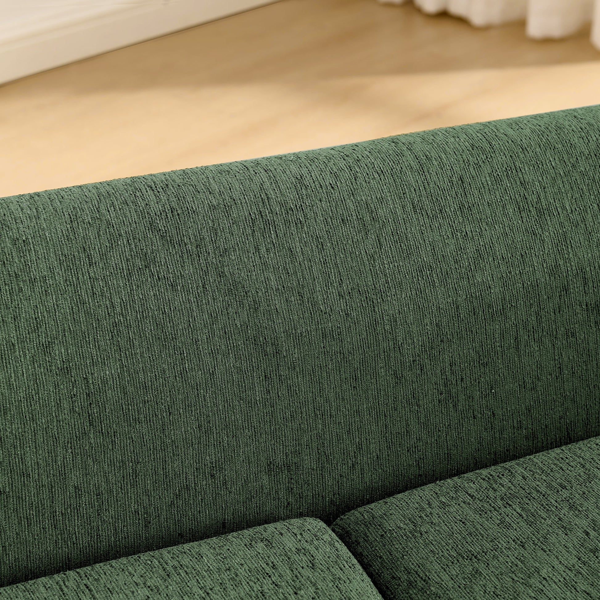 Pet sofa with backrest and armrests in olive green woven upholstery on Tampa Home & Garden Store