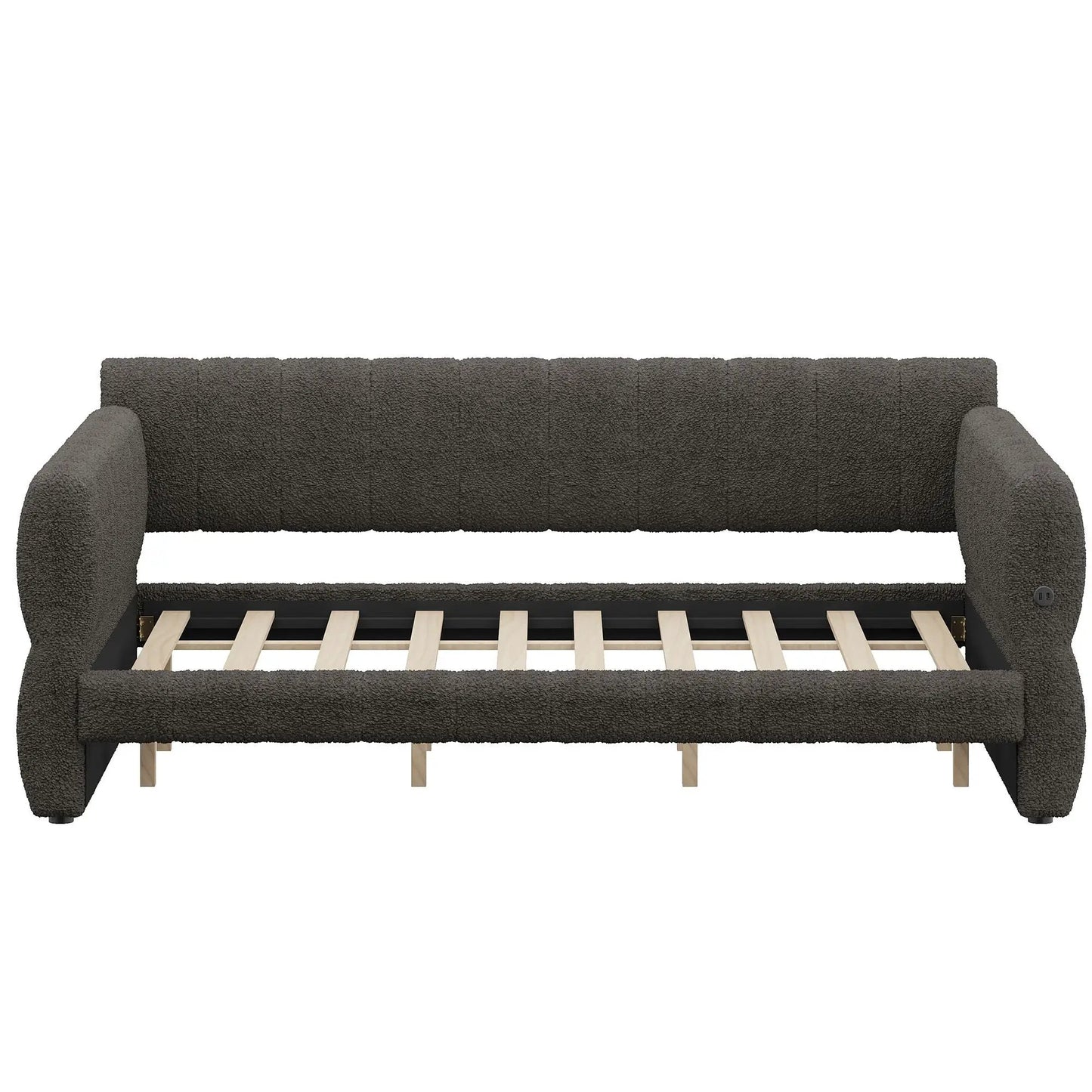 Upholstered Platform Bed With USB Charging Ports