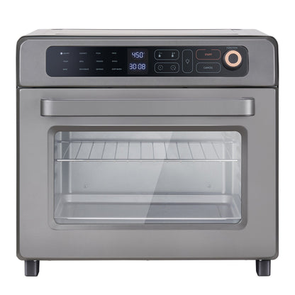 12-in-1 Air Fryer Toaster Oven stainless steel 25L 1700W with front control panel on Tampa Home & Garden Store