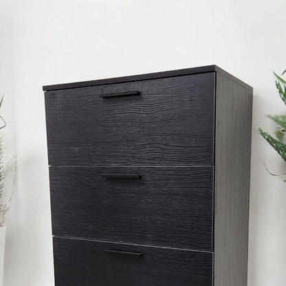 Oliver Farmhouse Jumbo Chest 4-drawer storage in black woodgrain finish on Tampa Home & Garden Store