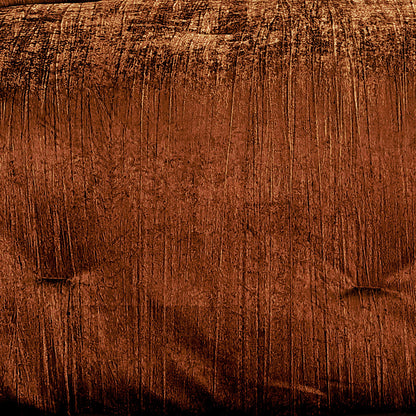 Turin 7 Piece Spice Crinkle Velvet Comforter Set in copper brown crushed velvet texture by HouseOfZazla on Tampa Home & Garden Store