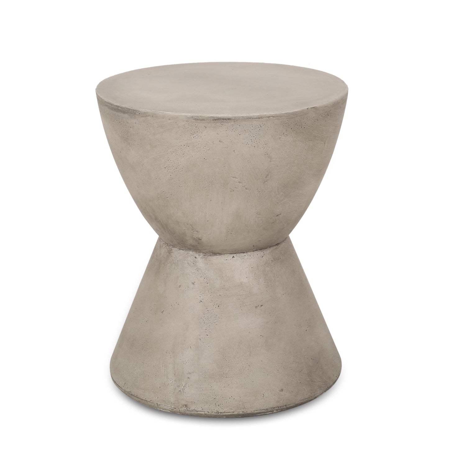 Outdoor Lightweight Concrete Side Table light gray concrete, HouseOfZazla on Tampa Home & Garden Store
