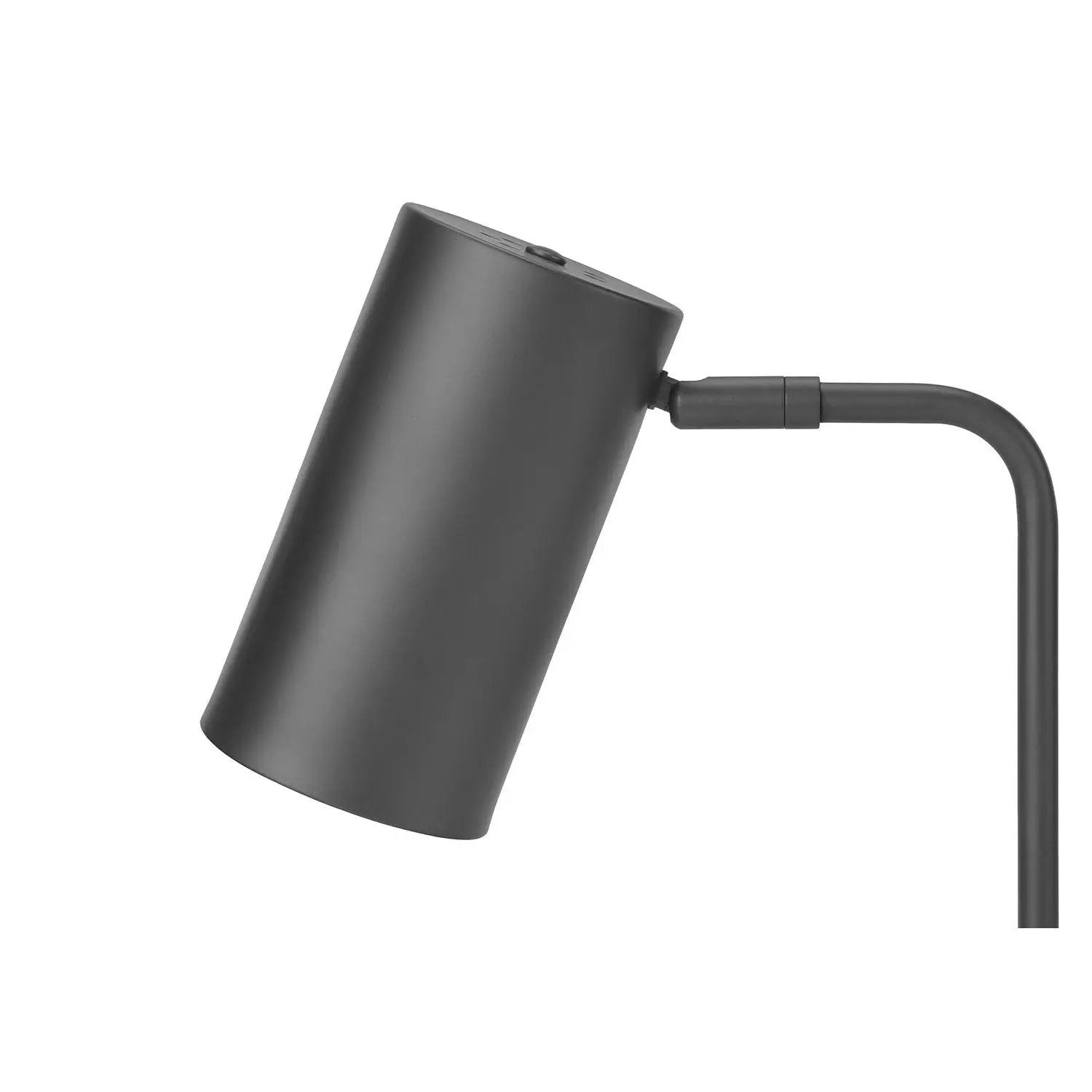 Table lamp by Unique Piece Furniture in gray metal with USB port, modern design on Tampa Home & Garden Store