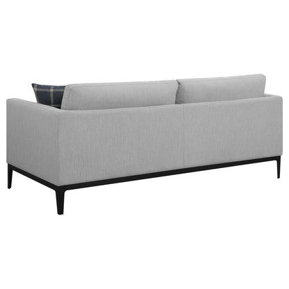 Montauk Upholstered Sofa And Light Gray Cushions