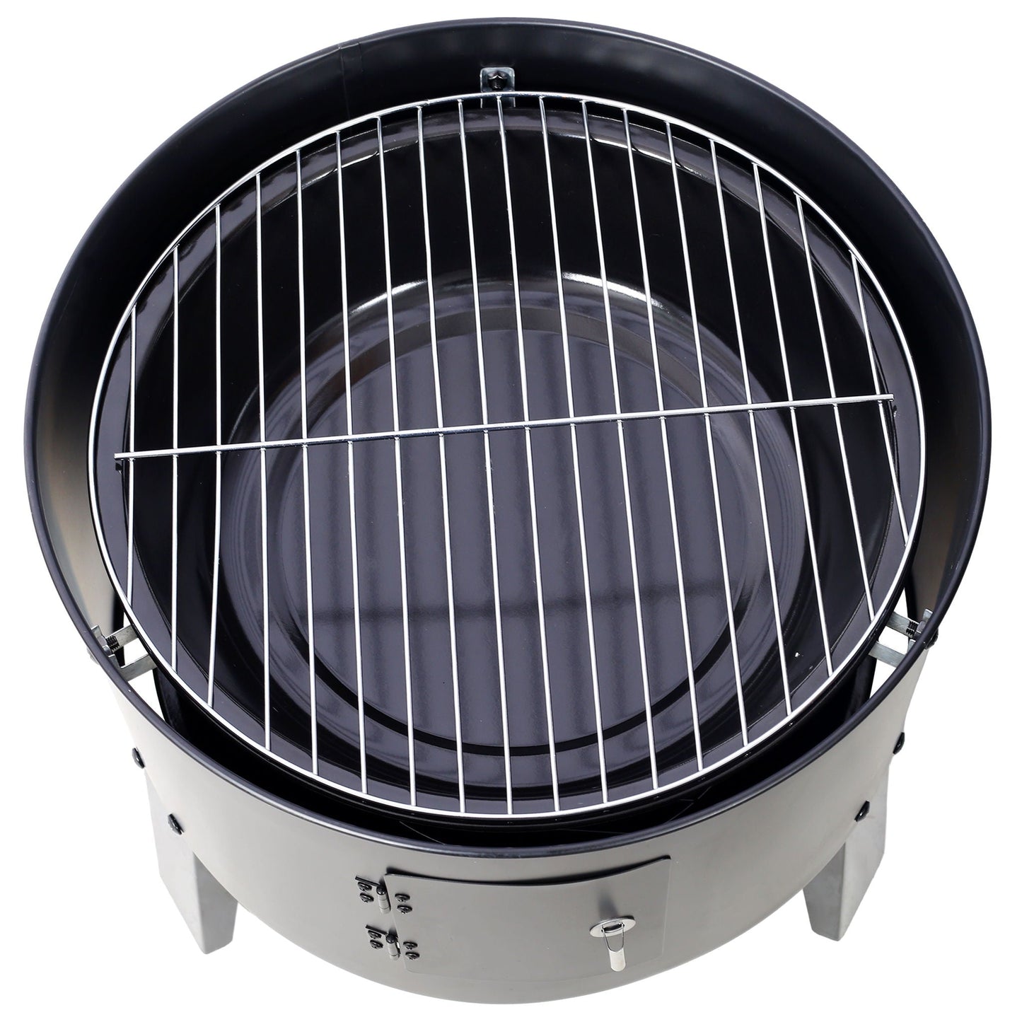 A Portable Charcoal Smoker and Grill for Outdoors