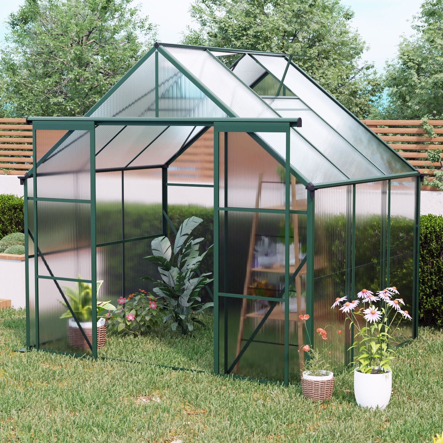 Heavy Duty Double Door Polycarb House and Pegs