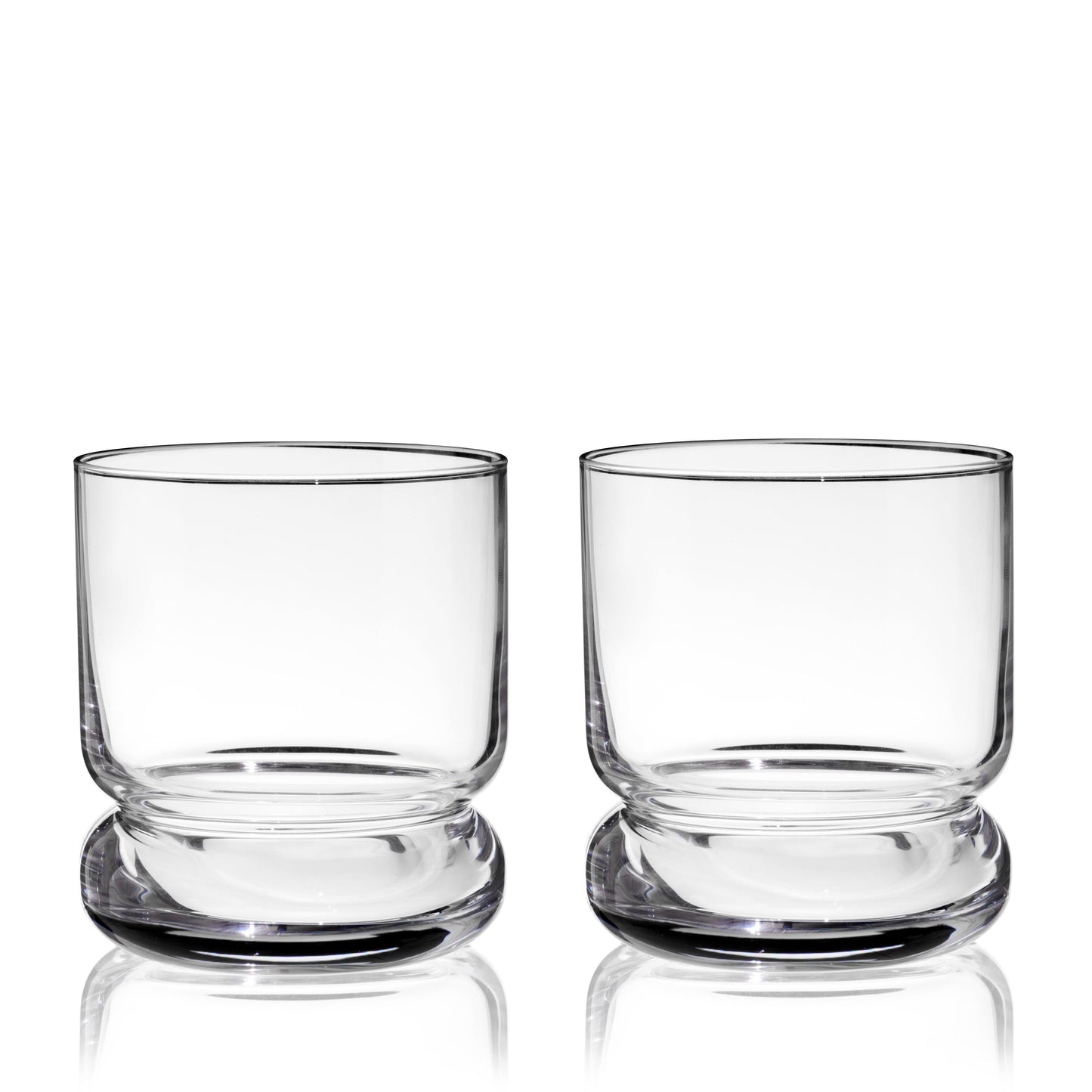 Mercury Crystal Lowball Tumblers Set of 2