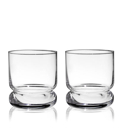 Mercury Crystal Lowball Tumblers Set of 2