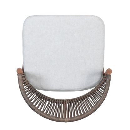 Outdoor Bar Stools With Scallop Cushion And Frame
