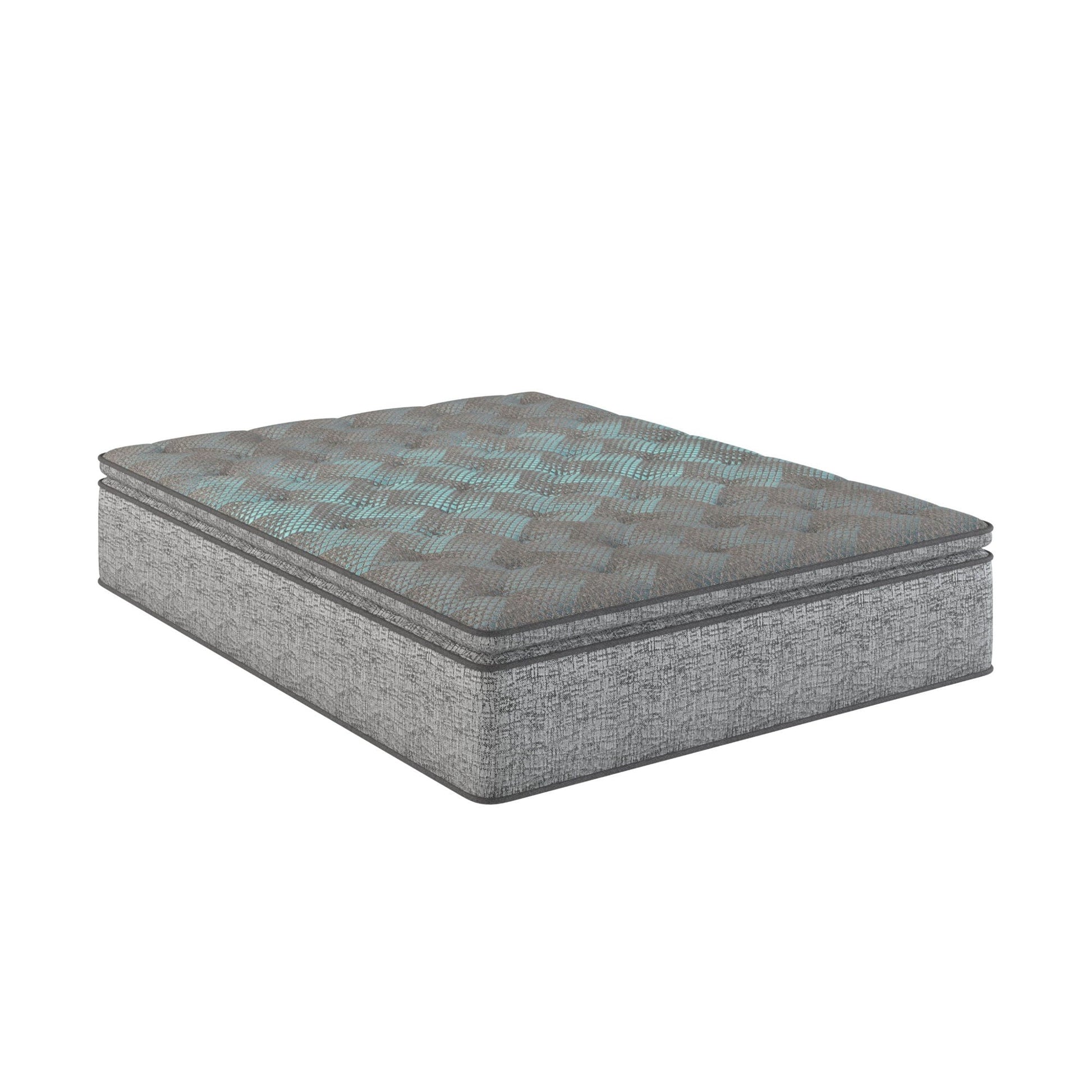 Comfort Care 10-inch hybrid euro-top mattress plush blue gray Twin Extra Long HouseOfZazla on Tampa Home & Garden Store