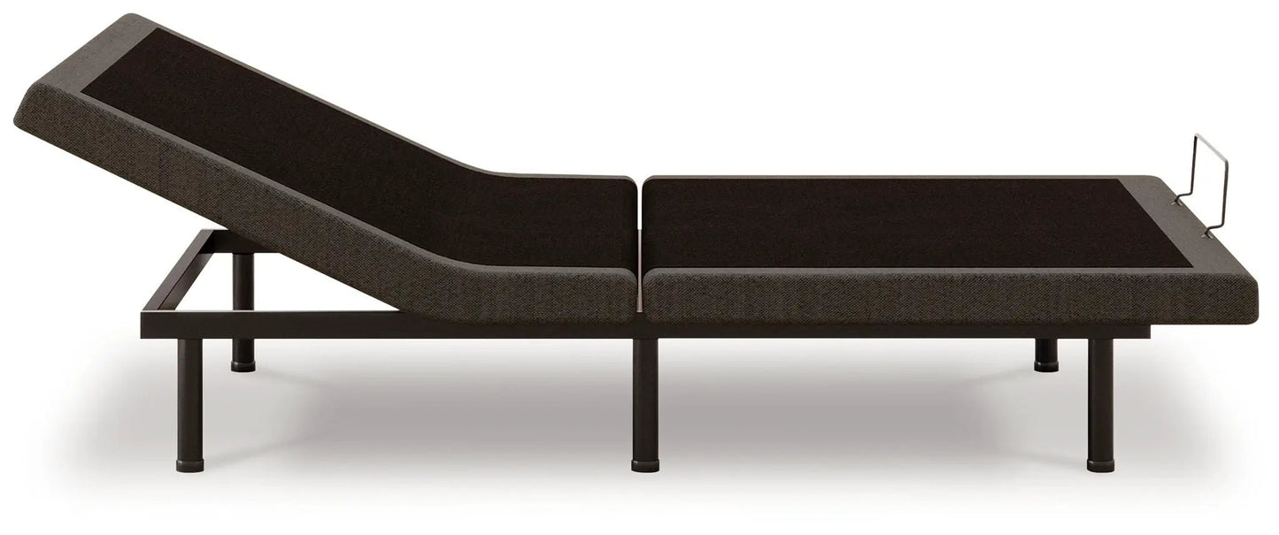 Comfort Premier Adj Base adjustable base in dark brown upholstery with split sections on Tampa Home & Garden Store