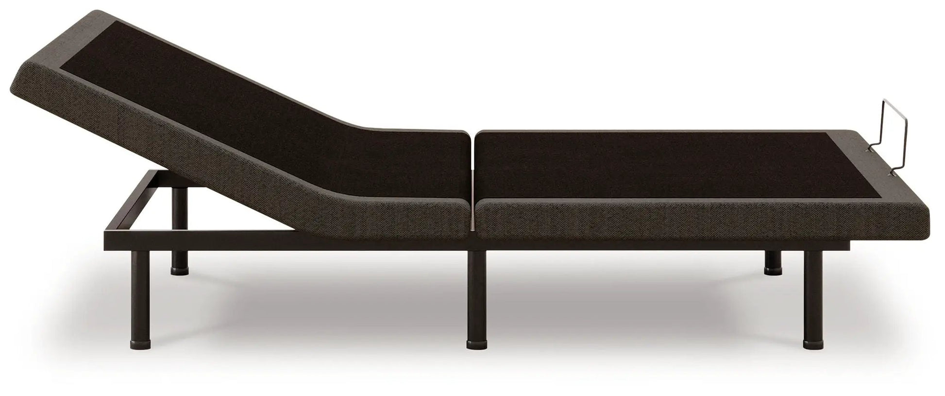 Comfort Premier Adj Base adjustable base in dark brown upholstery with split sections on Tampa Home & Garden Store