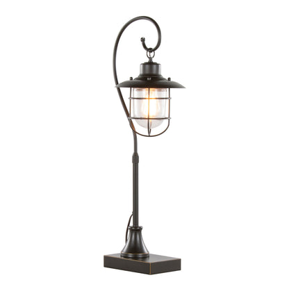 Landen Contemporary Task Lamp set of 2 in oil rubbed bronze with glass shade by HouseOfZazla on Tampa Home & Garden Store