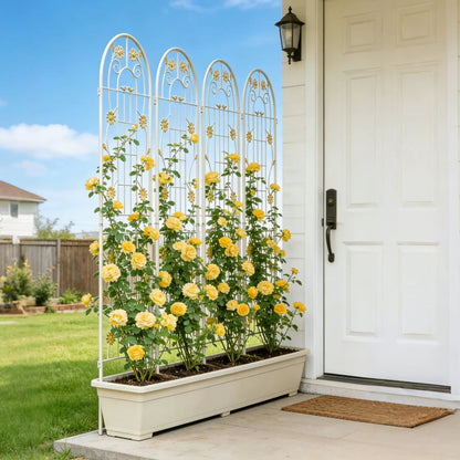 Metal Garden Trellis for Climbing Plants Outdoor