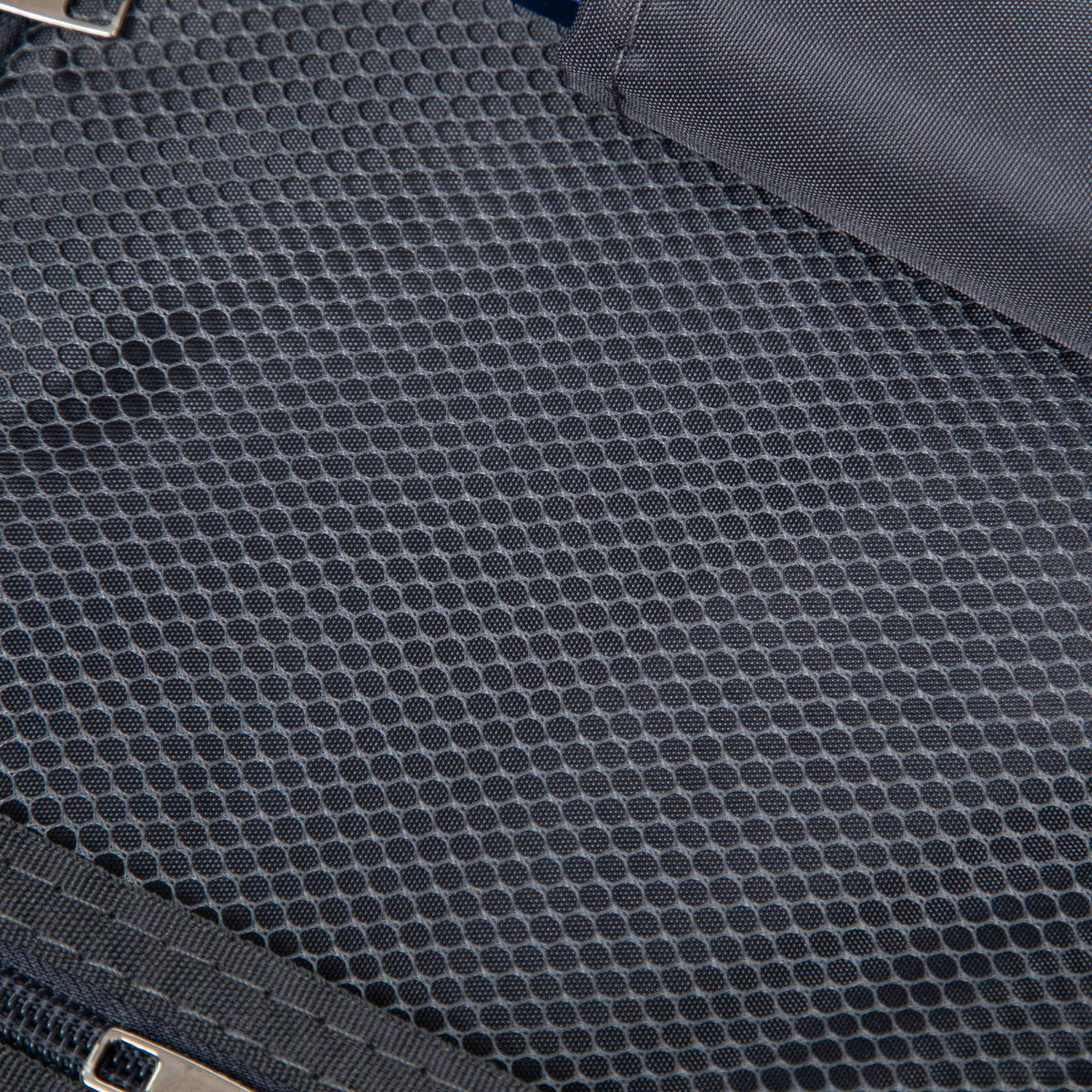 Luggage set dark grey fabric close-up with metal zipper HouseOfZazla ABS Spinner Wheel on Tampa Home & Garden Store