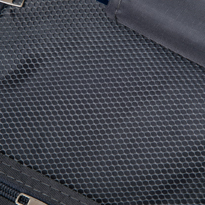 Luggage set dark grey fabric close-up with metal zipper HouseOfZazla ABS Spinner Wheel on Tampa Home & Garden Store
