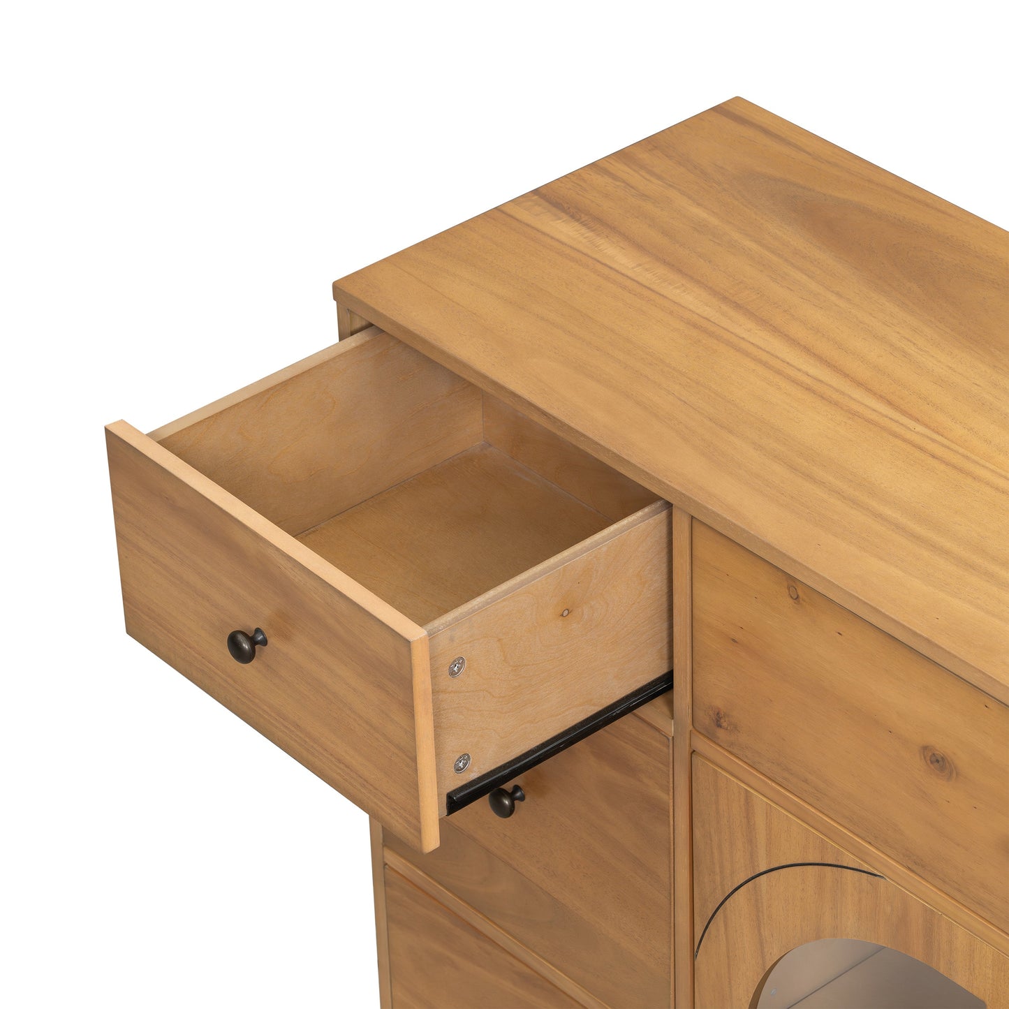 Cabinet with storage by HouseOfZazla, natural wood finish, buffets & sideboards furniture on Tampa Home & Garden Store
