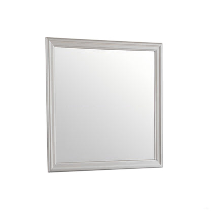Traditional wall mirror with a silver beveled frame on Tampa Home & Garden Store