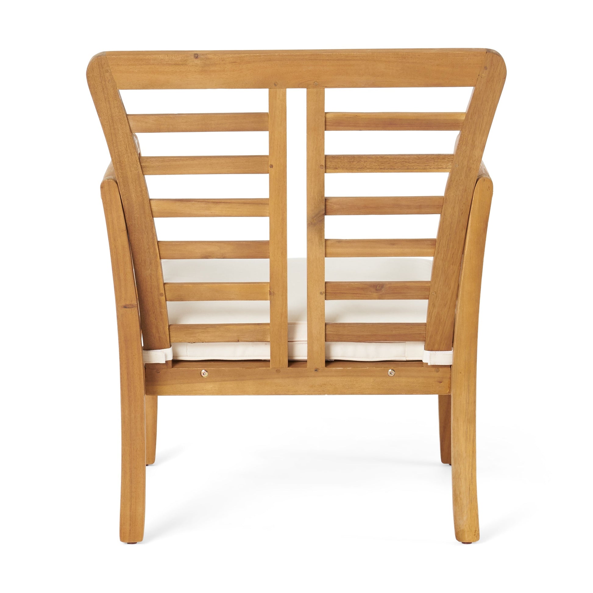 Caydon 2 Club Chairs + Table outdoor set in natural wood finish on Tampa Home & Garden Store