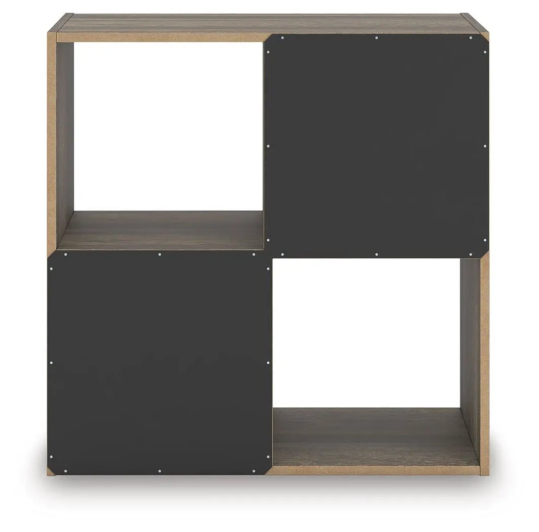 Shallifer - Cube Organizer by Unique Piece Furniture, wood frame with black panel inserts on Tampa Home & Garden Store