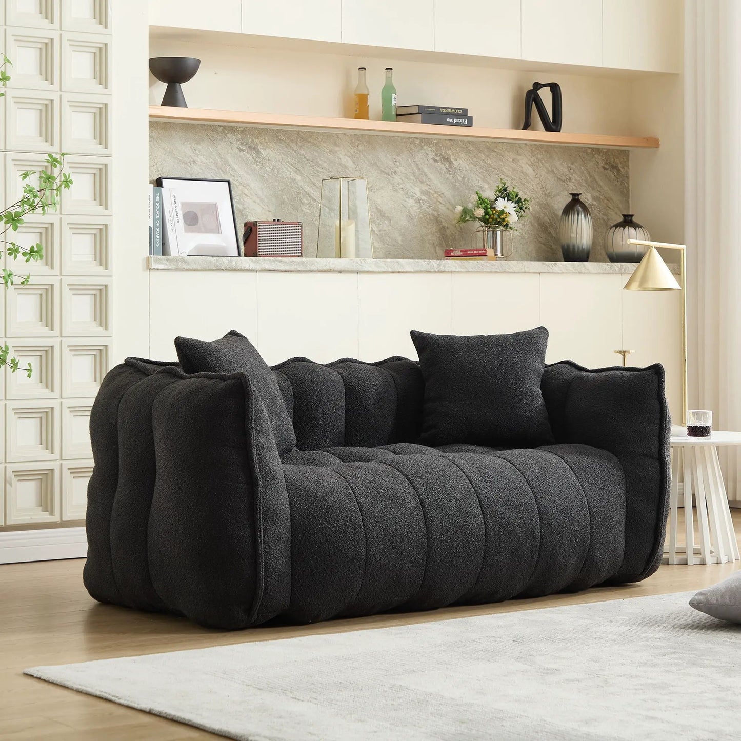 Cozy Beanbag Chair With Resilient Foam Core For 2