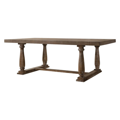 Bernard Weathered Dining Table with Trestle Base