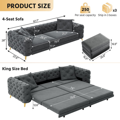 The 3 In 1 Convertible Sofa and Deep Seats