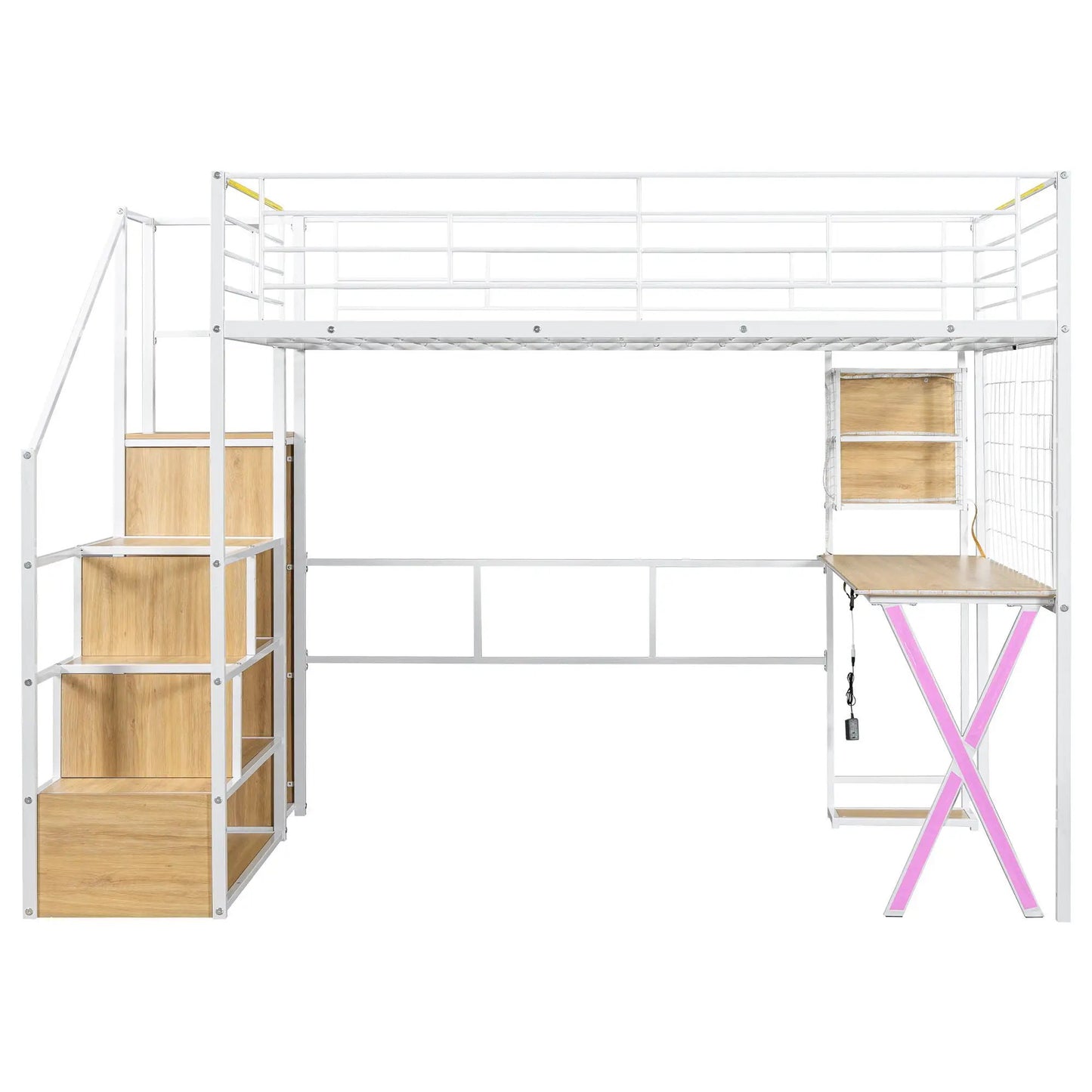 Loft Bed With Built In Workstation and Wardrobe