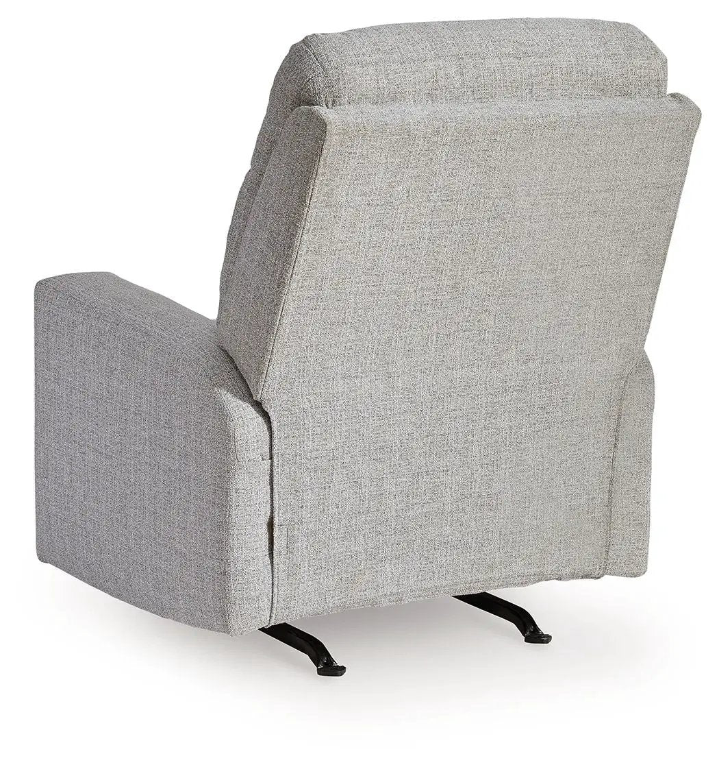 Skillins Rocker Recliner Stone fabric upholstery, comfortable rocker chair on Tampa Home & Garden Store