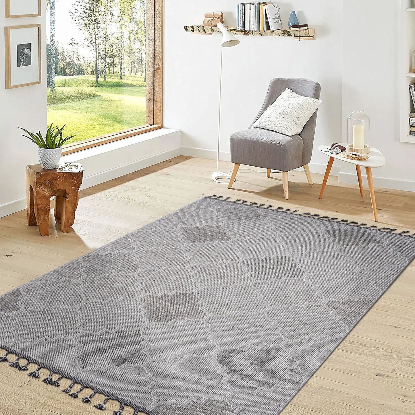 Guros Trellis Area Rug for Indoor and Outdoor Use