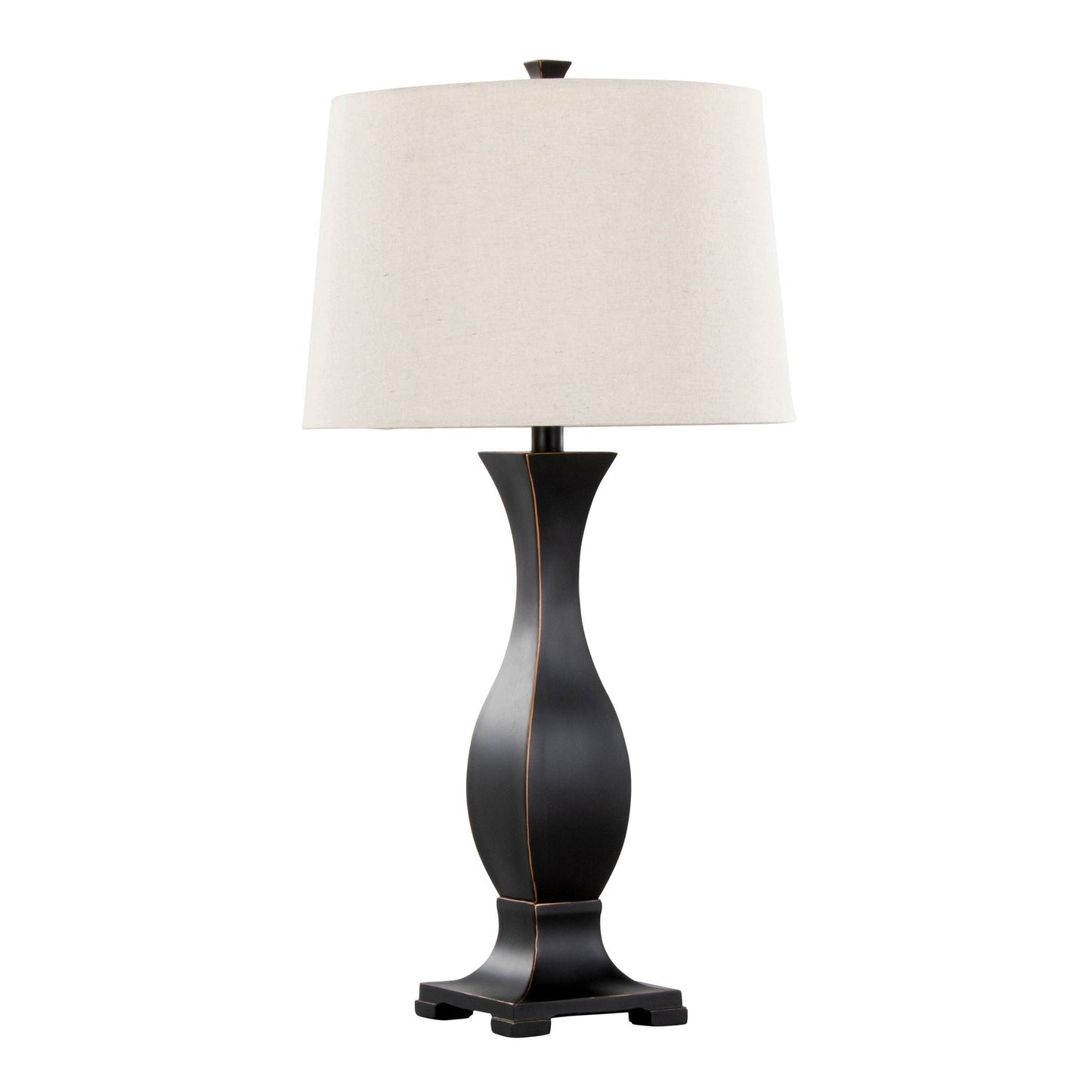 Riley contemporary table lamp set of 2 in oil rubbed bronze with oat shade HouseOfZazla on Tampa Home & Garden Store