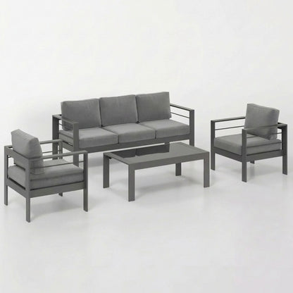 All Weather Iron Patio Set and Thick Cushions