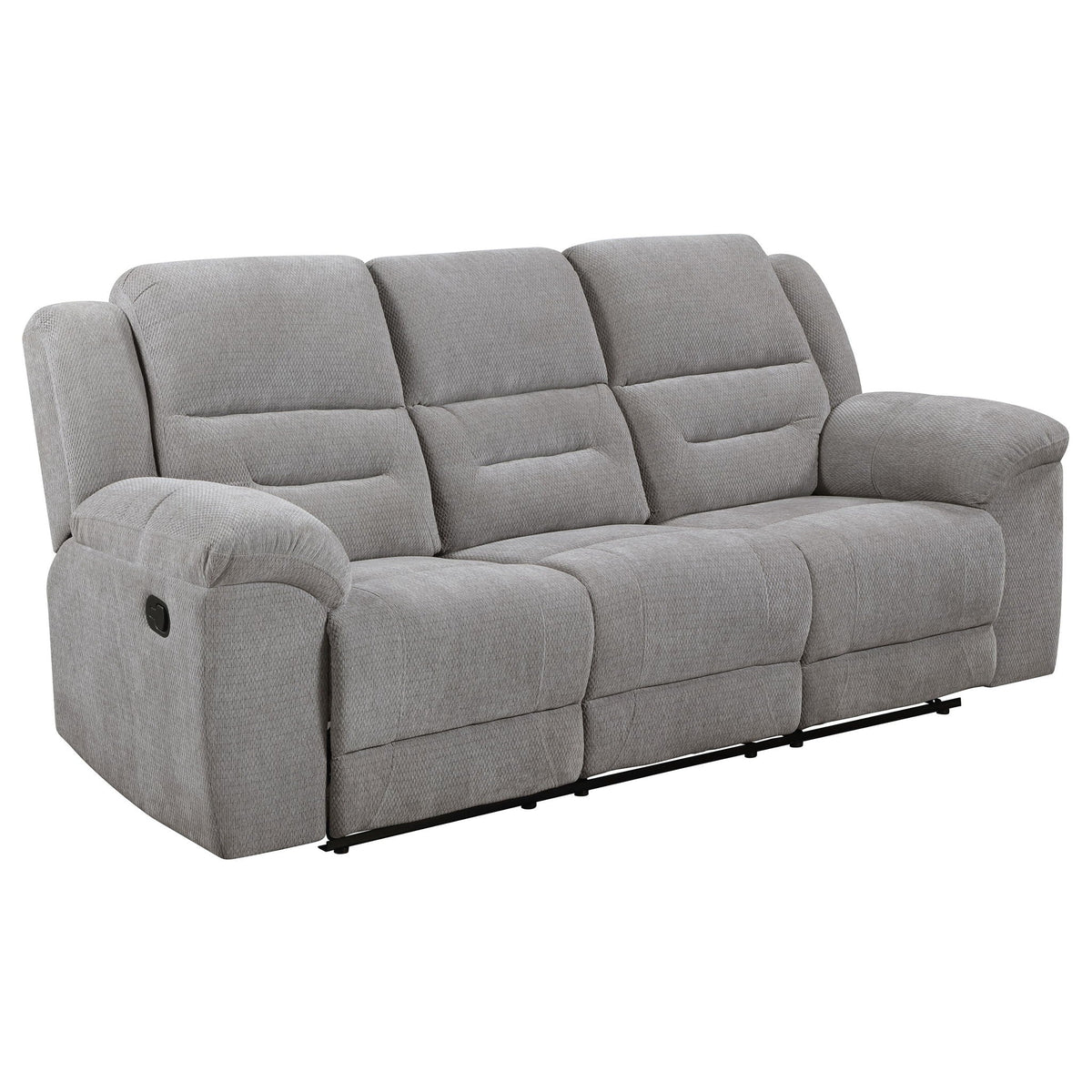 Sebring Gray Manual Reclining Sofa And Loveseat